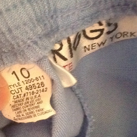 BRIGGS NEW YORK, pants w/pockets and elastic waist, 10P blue - Picture 7 of 8